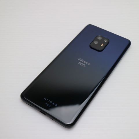 F 51 A arrows 5 G ネイビーブラック スマホ 白ロム 01000