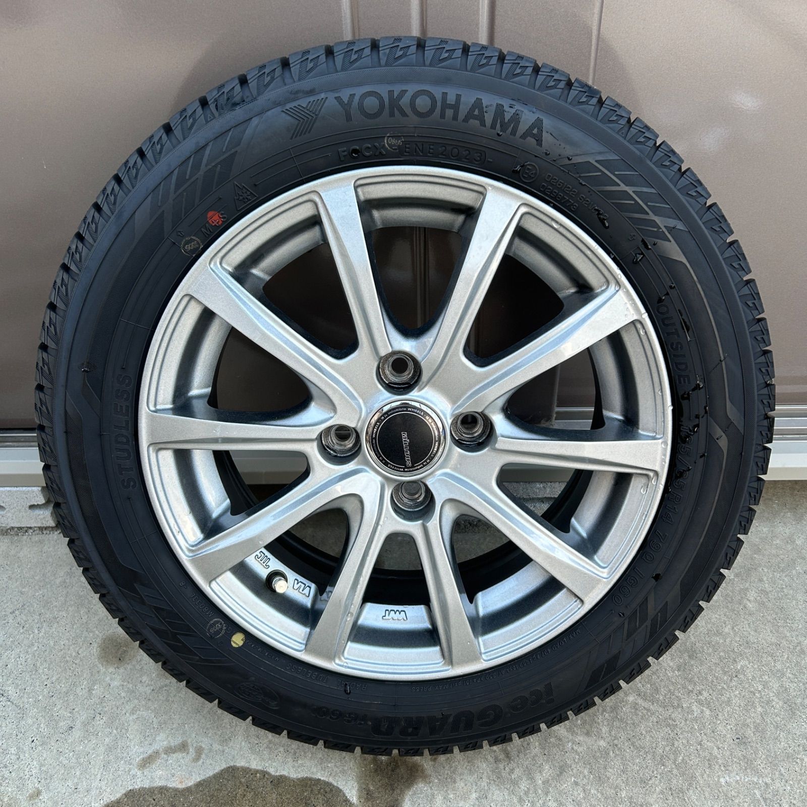 14インチ ホイールセット　スタッドレスタイヤ　アイスガード Millous 愛知県愛西市発】MiLLOUS ミルウス 165/65R14 5 1/2J 100 YOKOHAMA ice