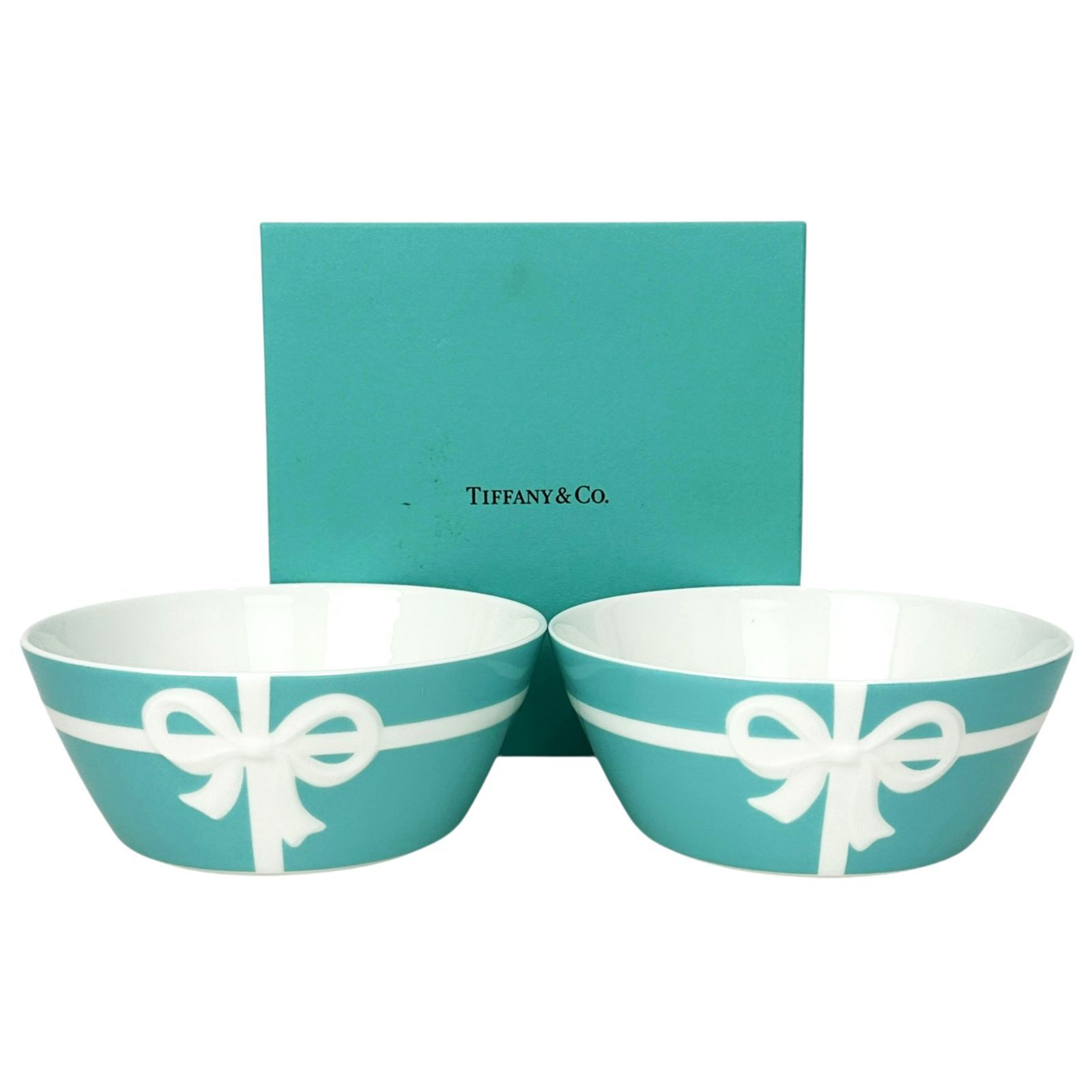 !!!!!!値下げ中!!!!!!☆Tiffany☆ブルーボックスボウルペア Tiffany&Co.】 ティファニー ブルー ボックス ボウルペアセット