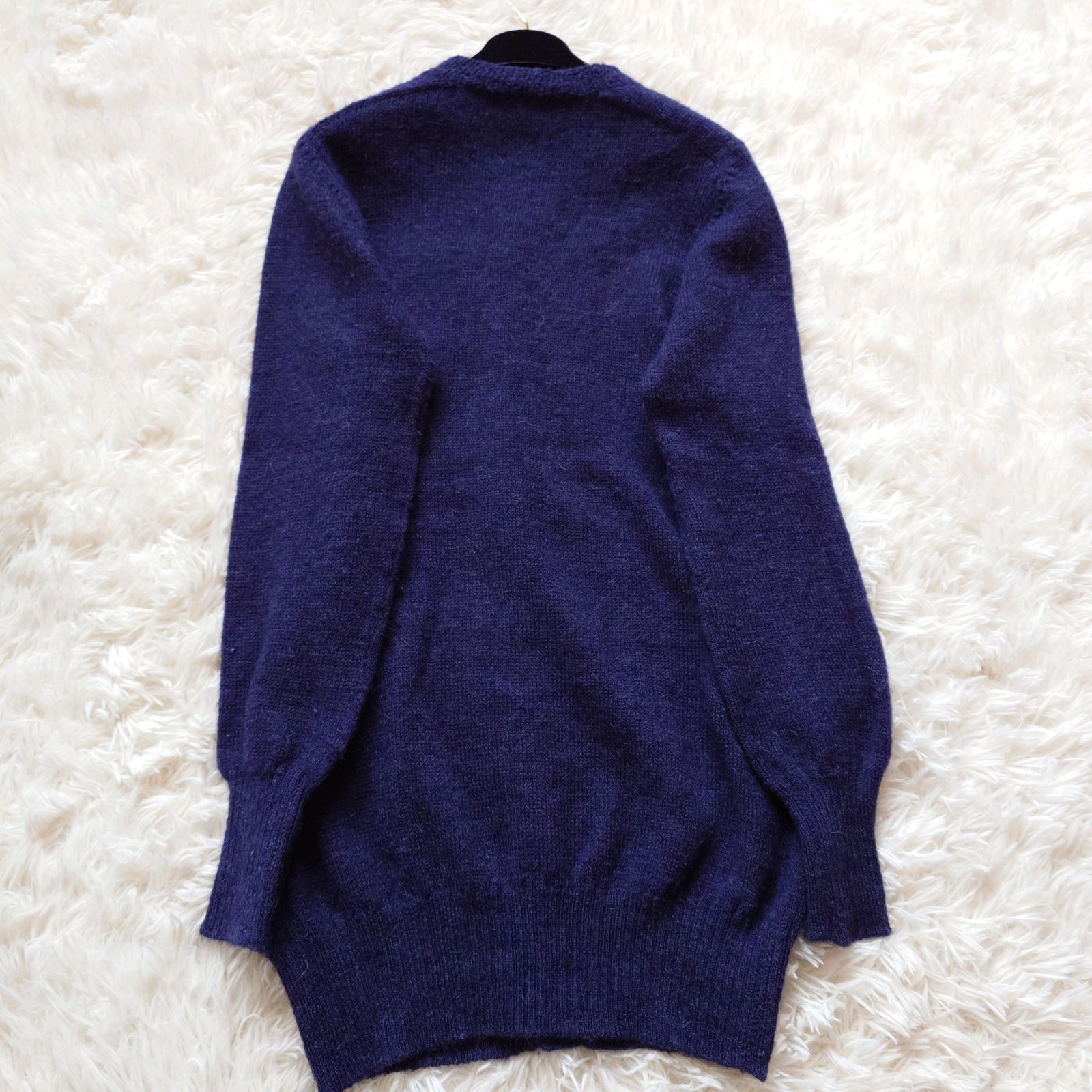 45R 45rpm アルパカ ウール 華夏 長袖 クルーネック ロング