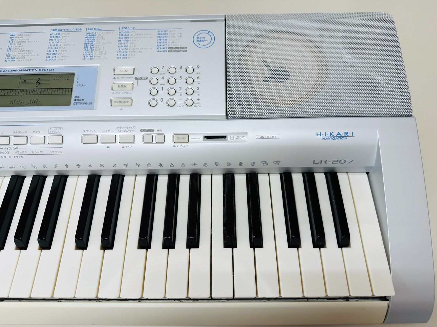 CASIO LK-207 - 光ナビゲーションキーボード(中古品) - メルカリ