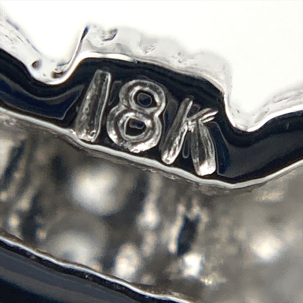  ドッグ モチーフ ブローチ ダイヤモンド 0.06 ct K 18 WG 5.8 g ホワイトゴールド 犬 レディース ブローチ コサージュ アクセサリー