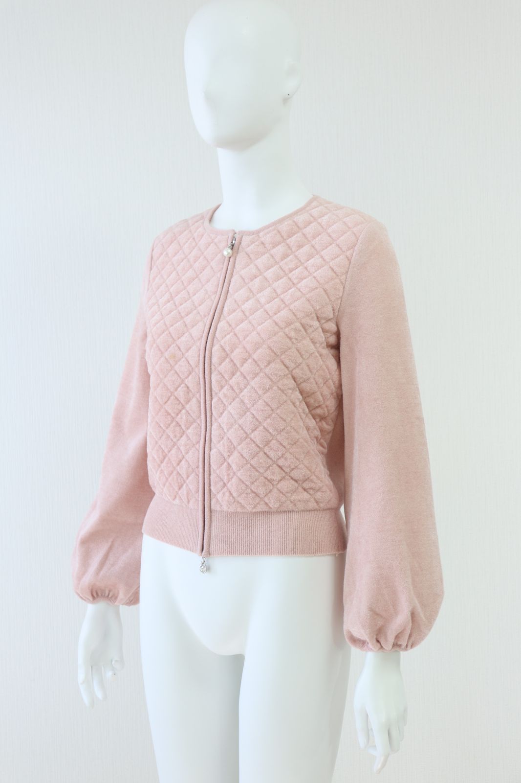 Rene モールニットジップアップカーディガン 6232550 商品 ピンク ルネ