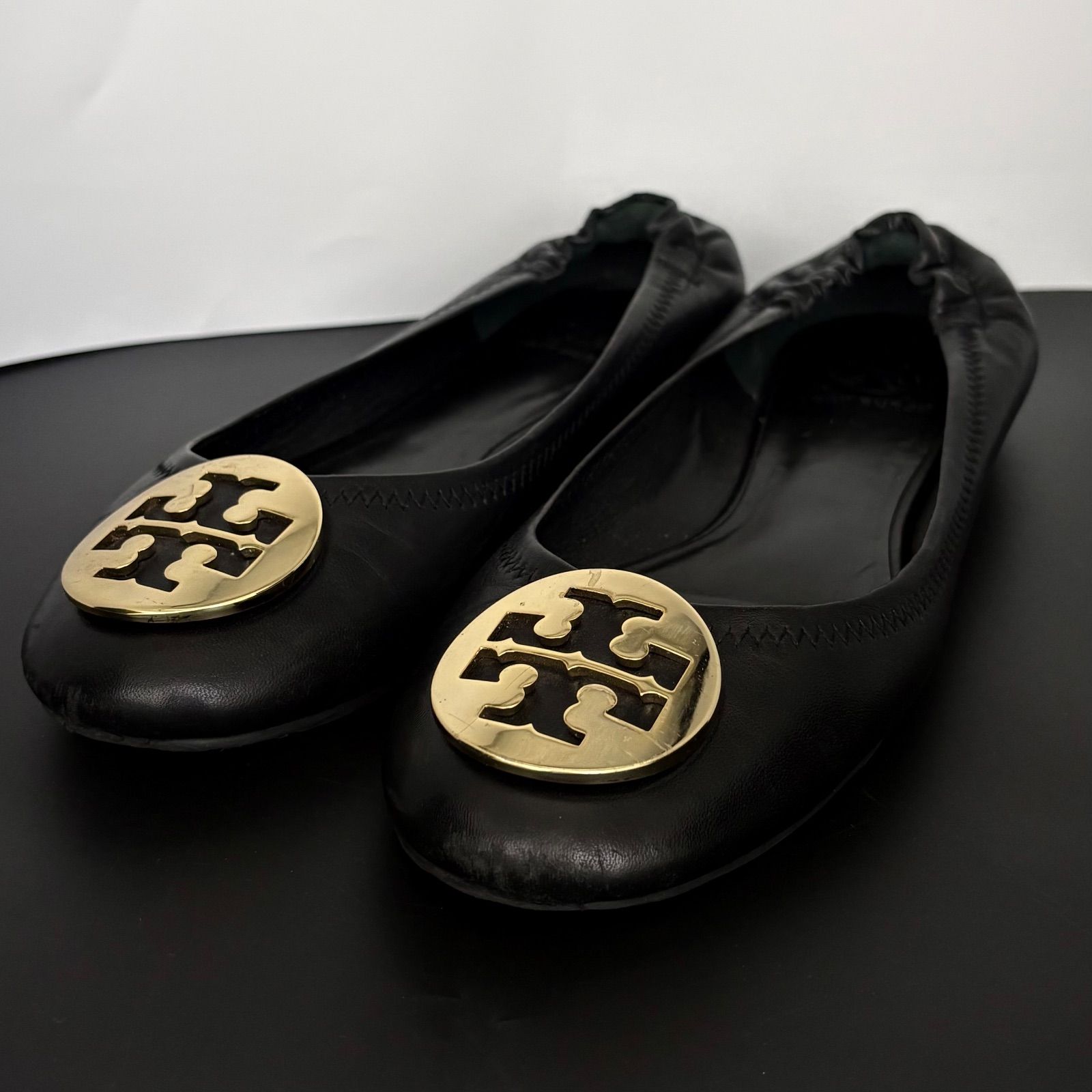 【新品未使用】Tory Burch フラットシューズ 黒 スパンコール TORY BURCH（トリーバーチ） シューズ バレエシューズ 50393 013