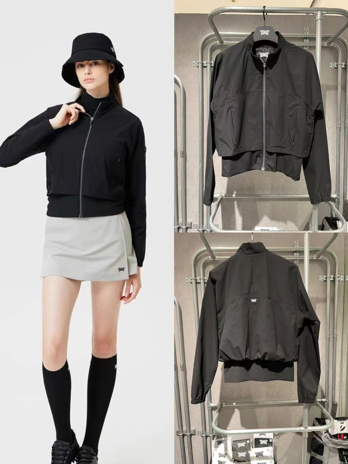 小売業者 レディースゴルフルック PXG ジップアップ ウィンド