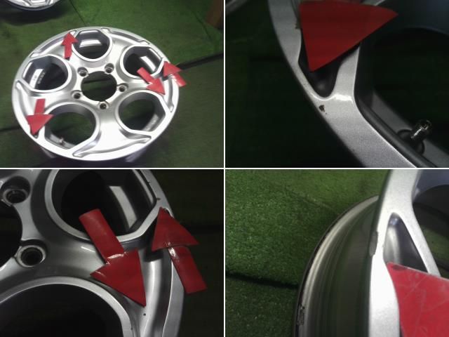マイスター 16インチ アルミホイール 4本 ジムニー外し 自社品番250110