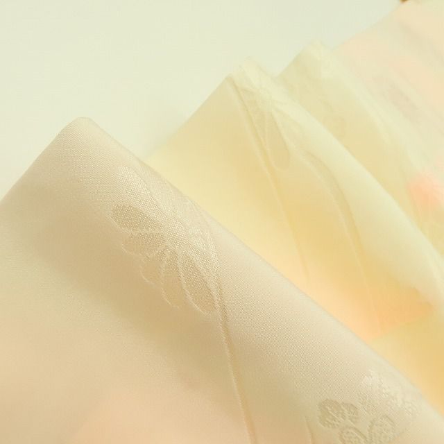  六花-RIKKA- 正絹 半衿付き 袖無双 菊 桜 長襦袢 着物 A 4189 長襦袢 長襦袢 半襦袢