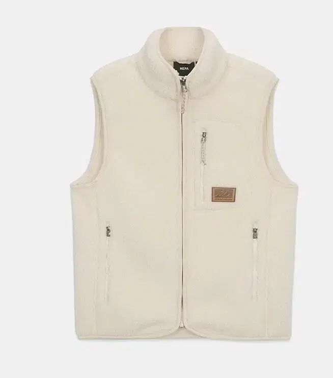 NEPA アイボリー ボア フリース シープスキン ベスト