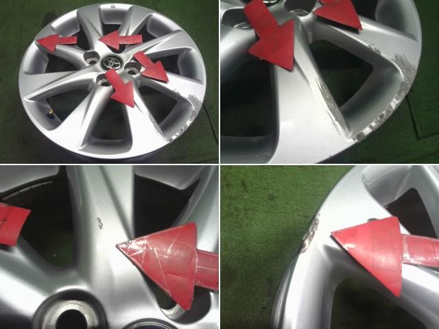 中古】TOYOTA 純正 アルミホイール 15インチ 6J 4穴 4本セット