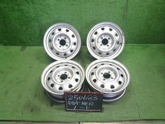 14インチ スチールホイール 5 J 4 H PCD 100 4本セット ハブ径68ｍｍ ノート外し DBA NE 12 40300 3 BG 0 B 自社品番250683 QAB