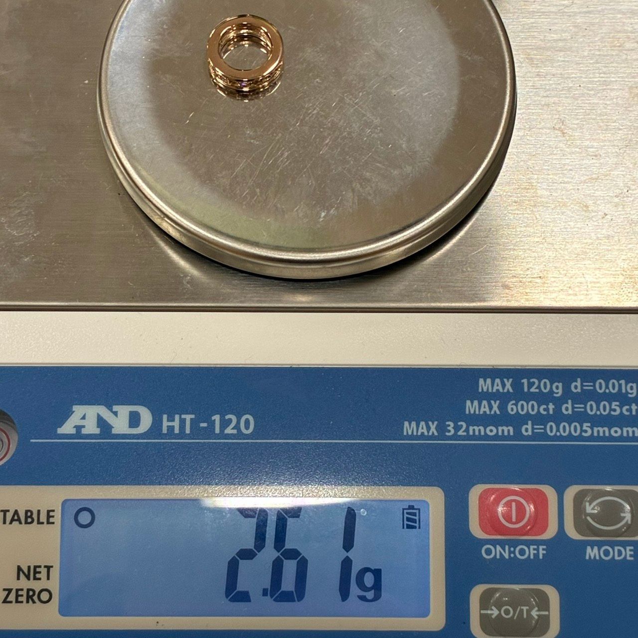 新品仕上済み K18PG ダイヤモンド トップ D:0.33ct 2.61g ピンク