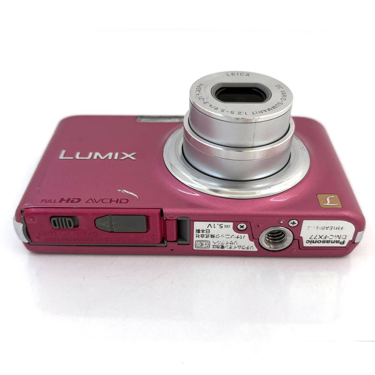 パナソニック】Panasonic LUMIX DMC-FX77 ピンク + バッテリー