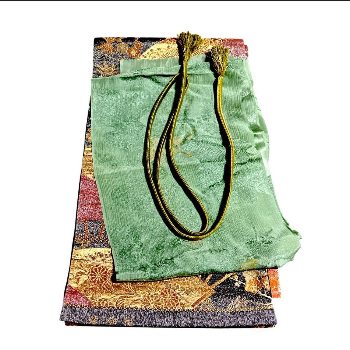 未使用 新品同様 ほぼ美品 袷 正絹 蘇州刺繍 訪問着 フルセット 4点