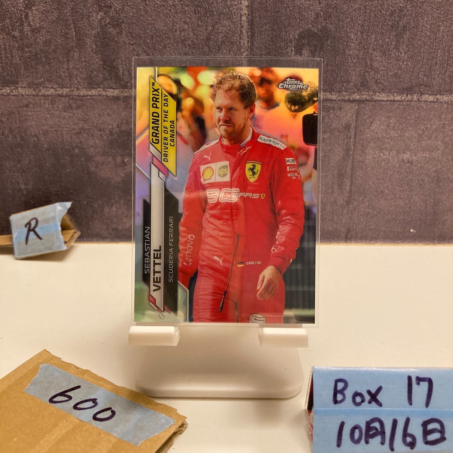 2020 Topps Chrome Sebastian Vettel Scuderia Ferrari Grand Prix