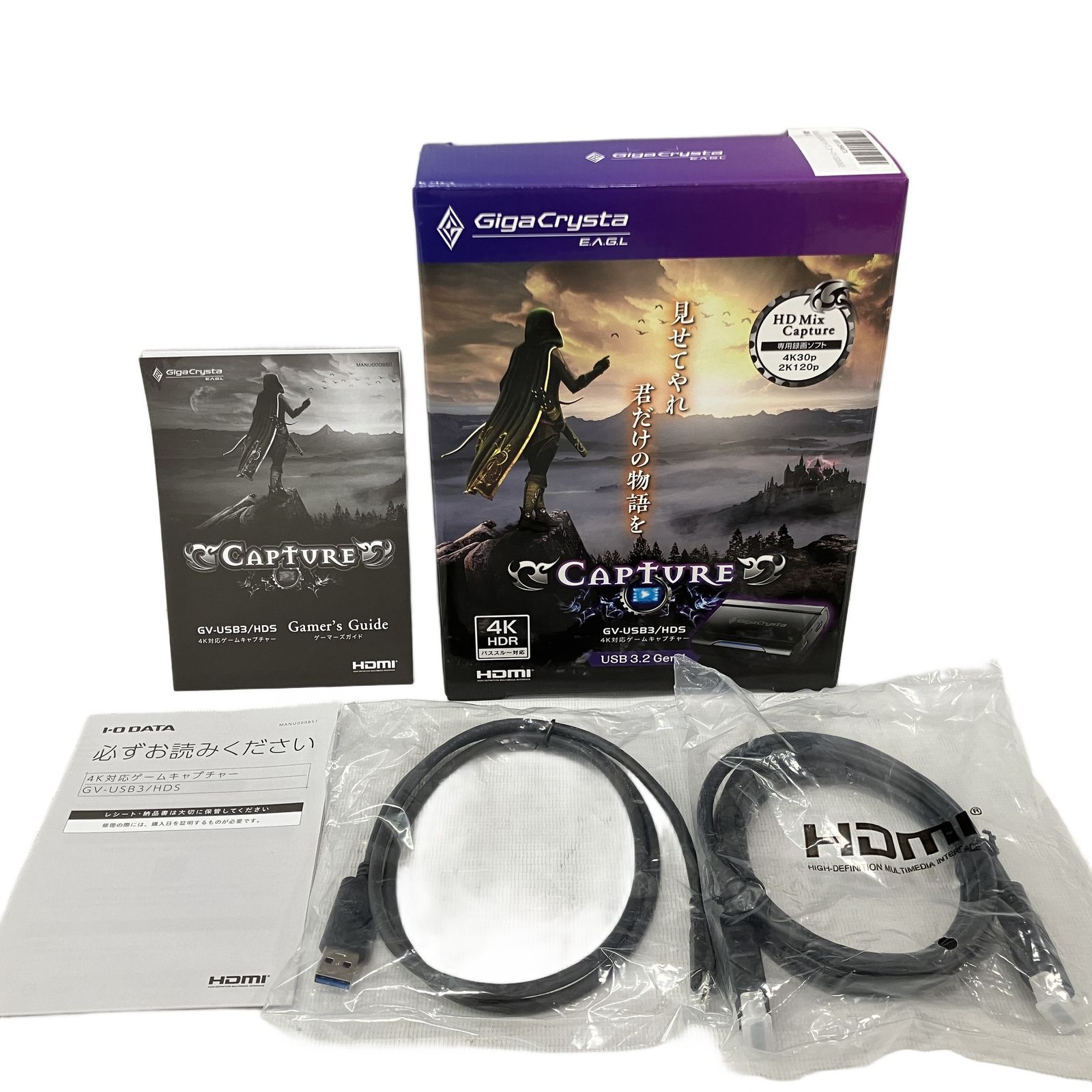 IODATA GigaCrysta E V G L GV USB 3 HDS HDMI 4 K 対応 ゲーム キャプチャー ゲーム実況 アイ オー データ 家電