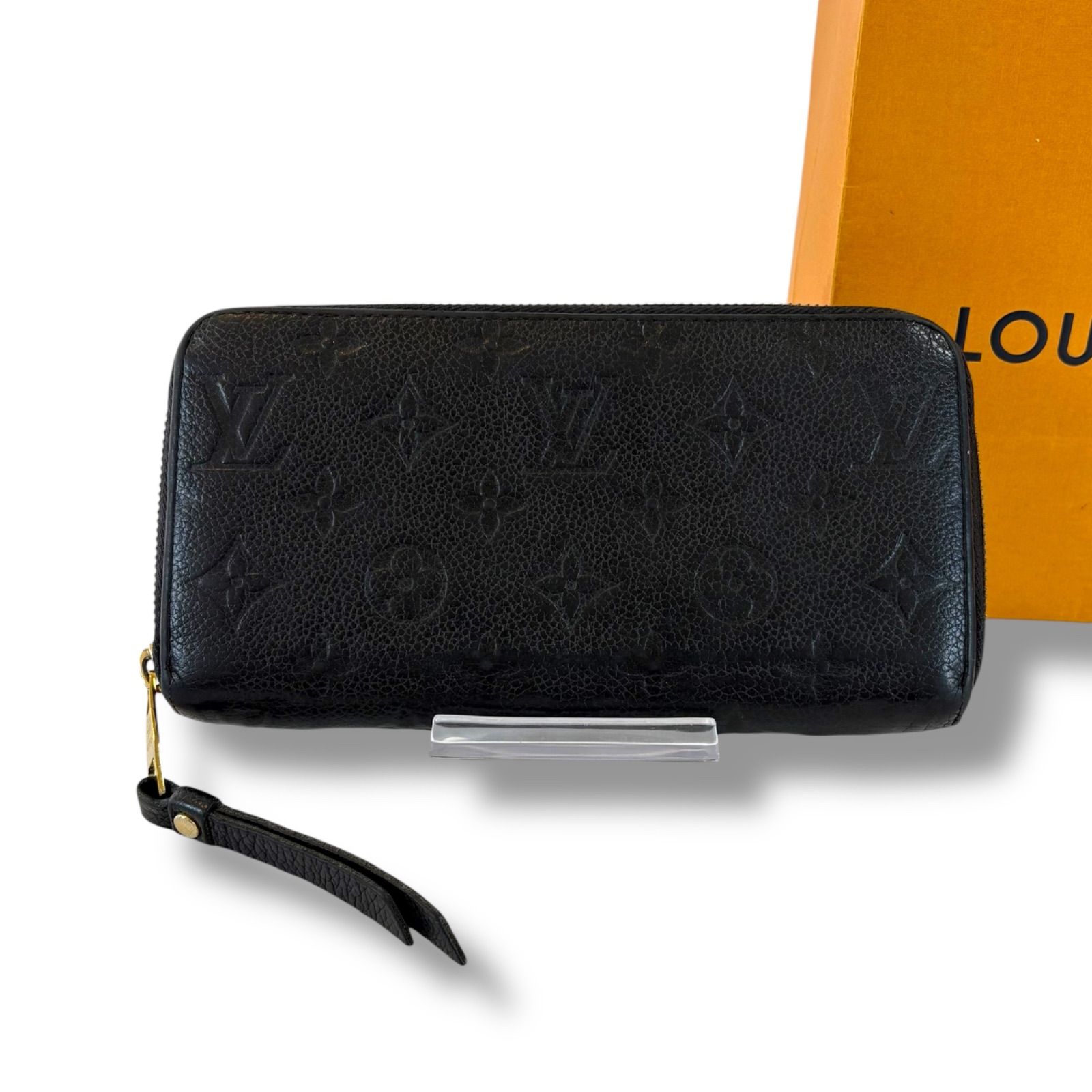 ルイヴィトン LOUIS VUITTON ジッピーウォレット アンプラントレザー