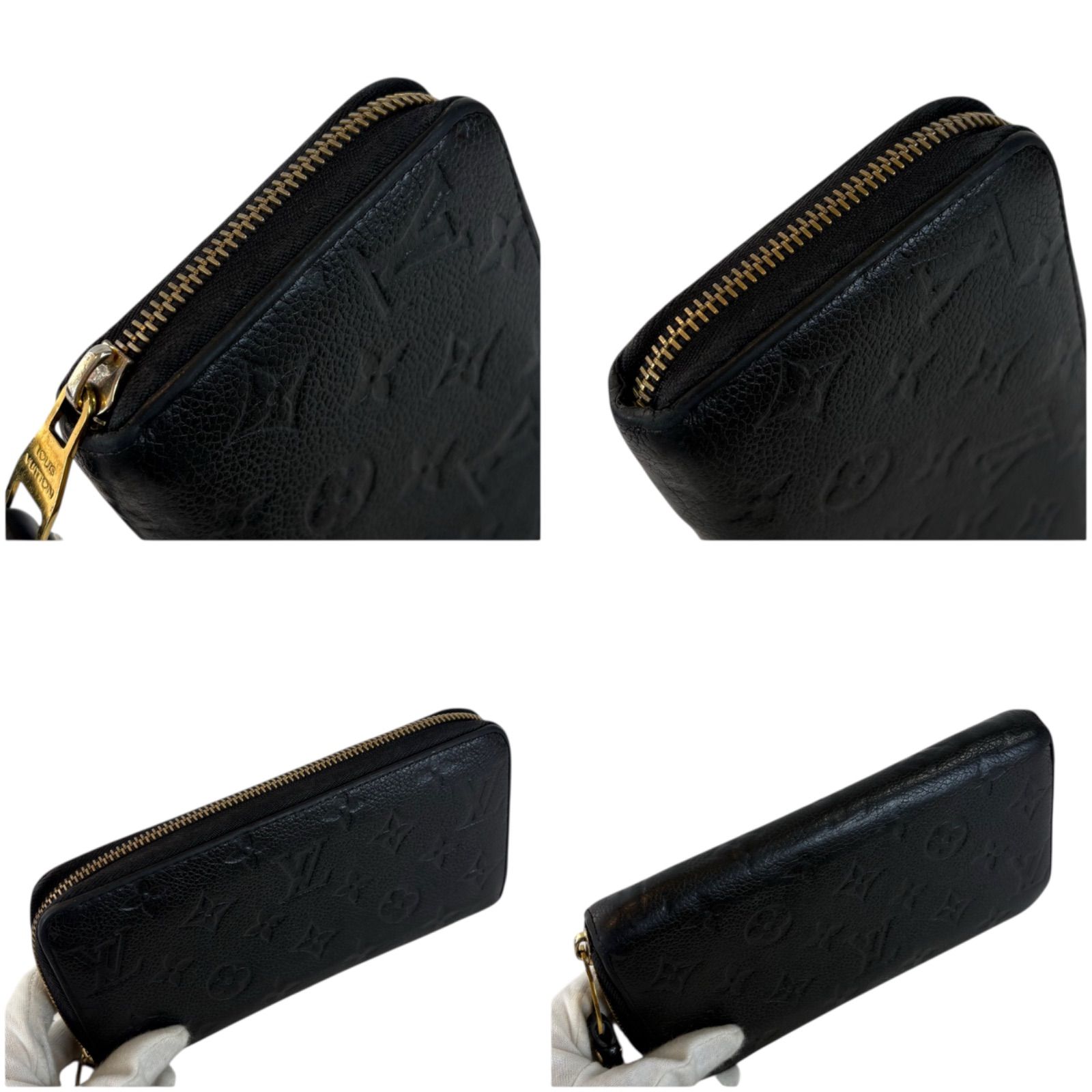 ルイヴィトン LOUIS VUITTON ジッピーウォレット アンプラントレザー 