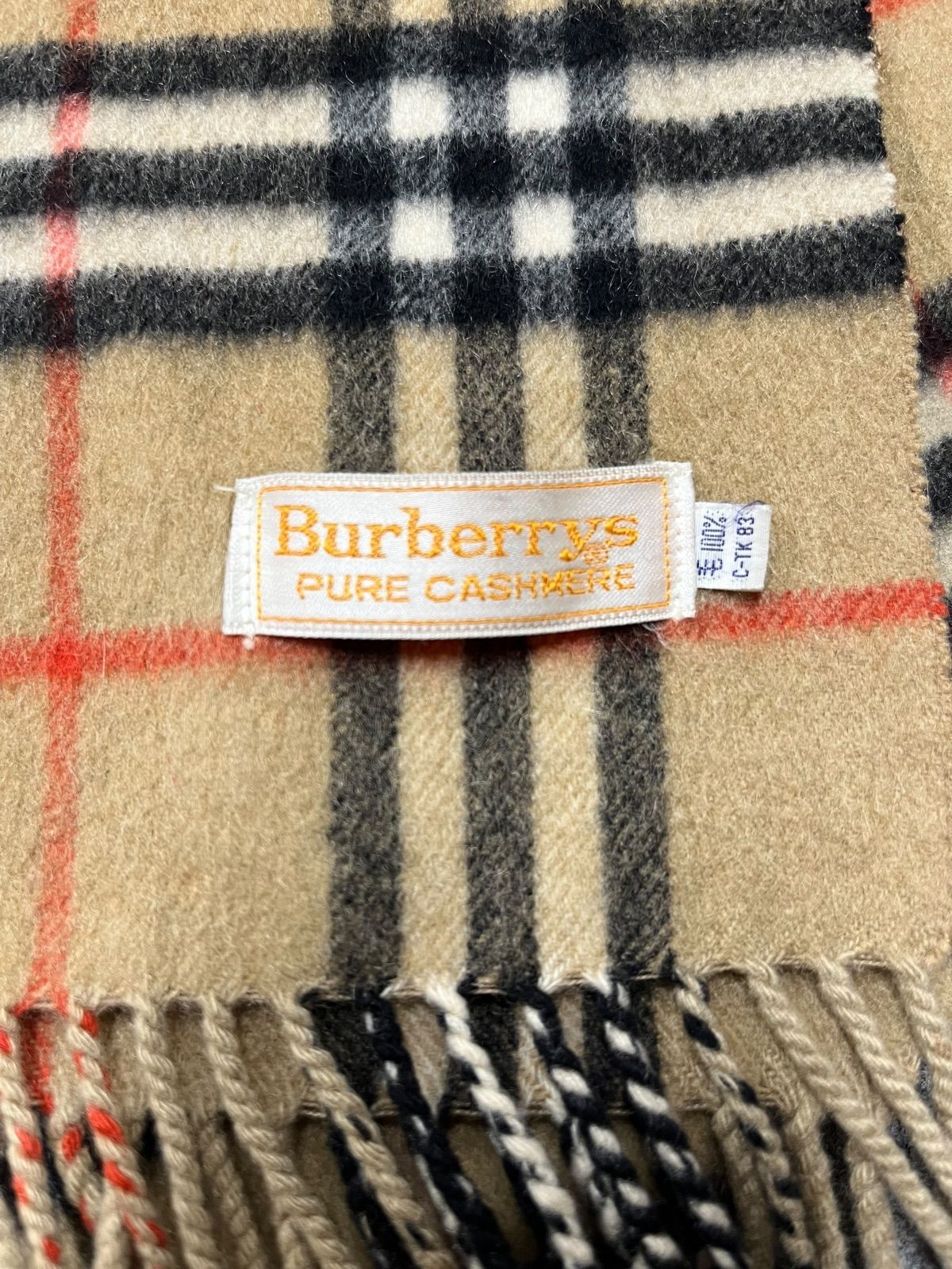 Burberrys ノバチェック柄 マフラー ピュアカシミヤ 茶色 ファッション