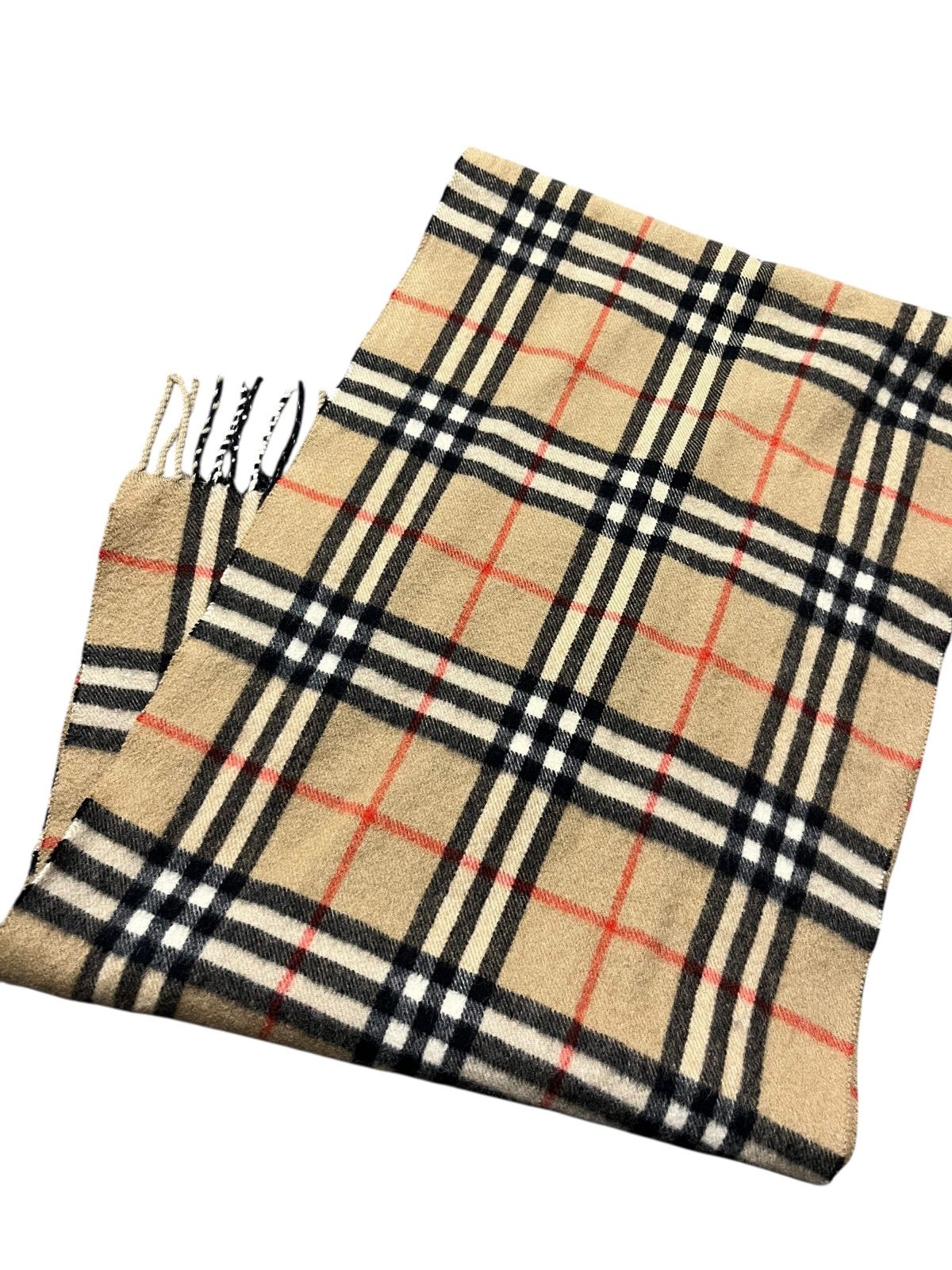 Burberrys ノバチェック柄 マフラー ピュアカシミヤ 茶色 ファッション