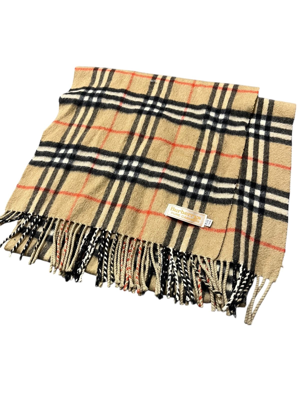Burberrys ノバチェック柄 マフラー ピュアカシミヤ 茶色 ファッション