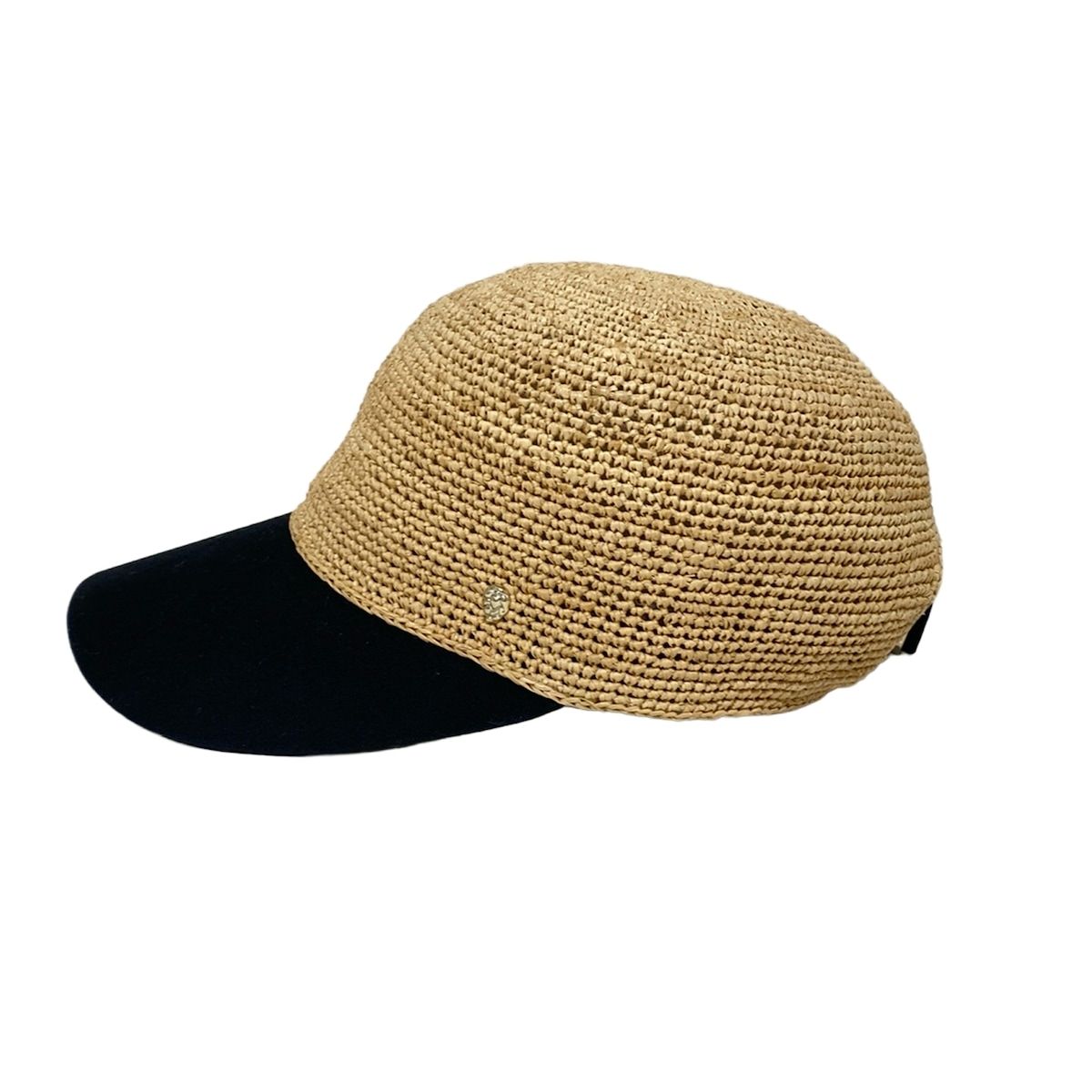  HELEN KAMINSKI ヘレンカミンスキー キャップ ONE SIZE - ベージュ×黒 コットン ベースボールキャップ キャップ