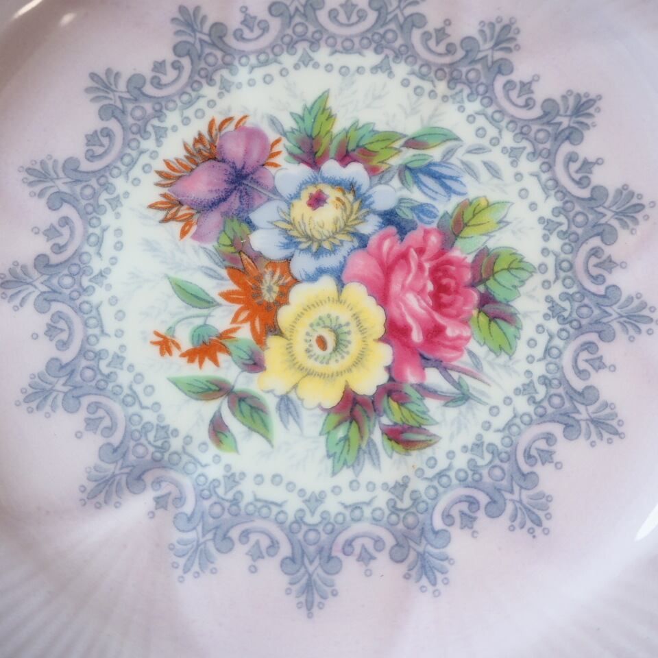 シェリー　ライラックタイム　トリオ 幻のライラック～シェリー クロッシェ トリオ1客A カップ＆ソーサー