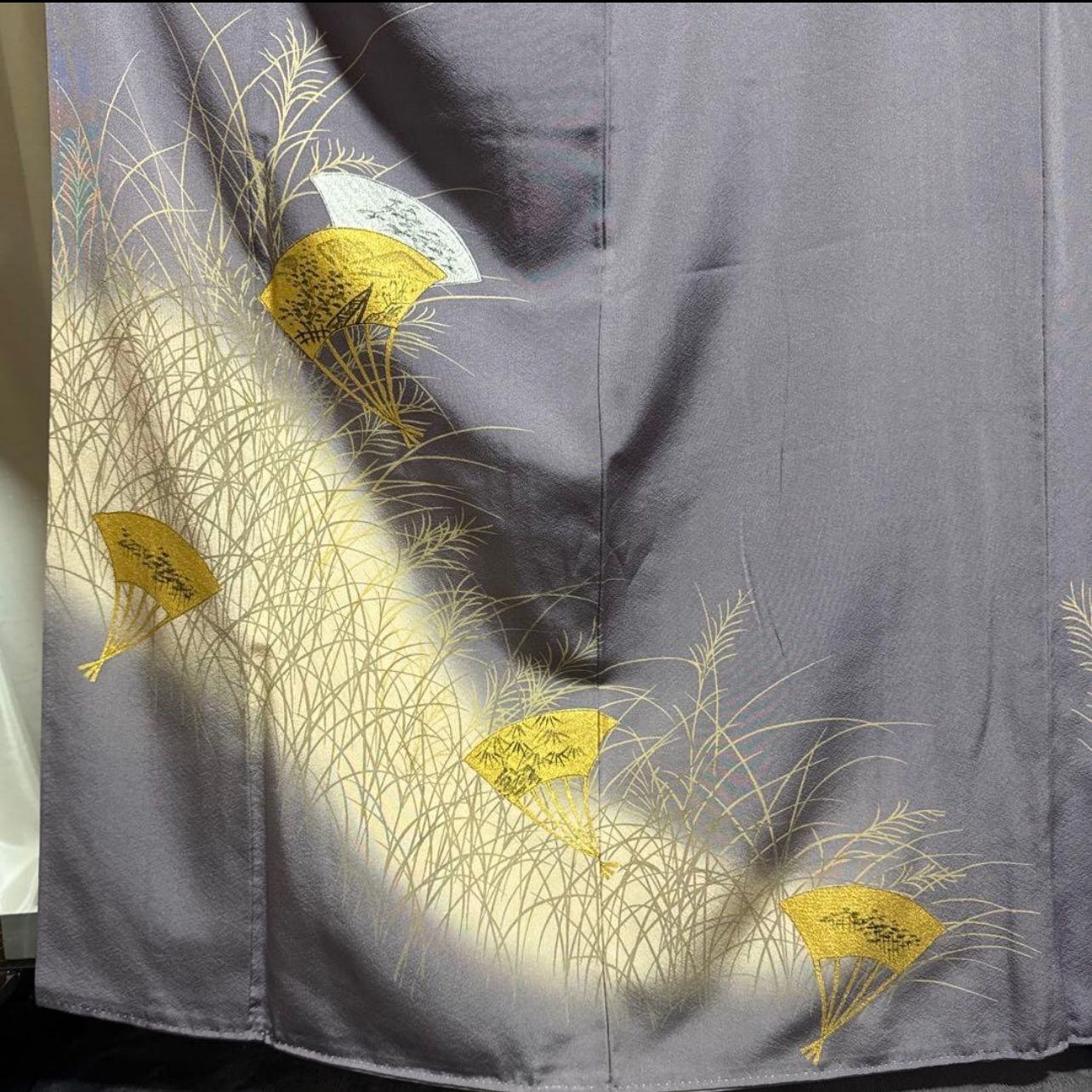 未使用近い　美品　袷　正絹　縮緬　訪問着　フルセット　西陣唐織金箔袋帯 未使用近い 美品 袷 正絹 縮緬 友禅 訪問着 フルセット 西陣唐織