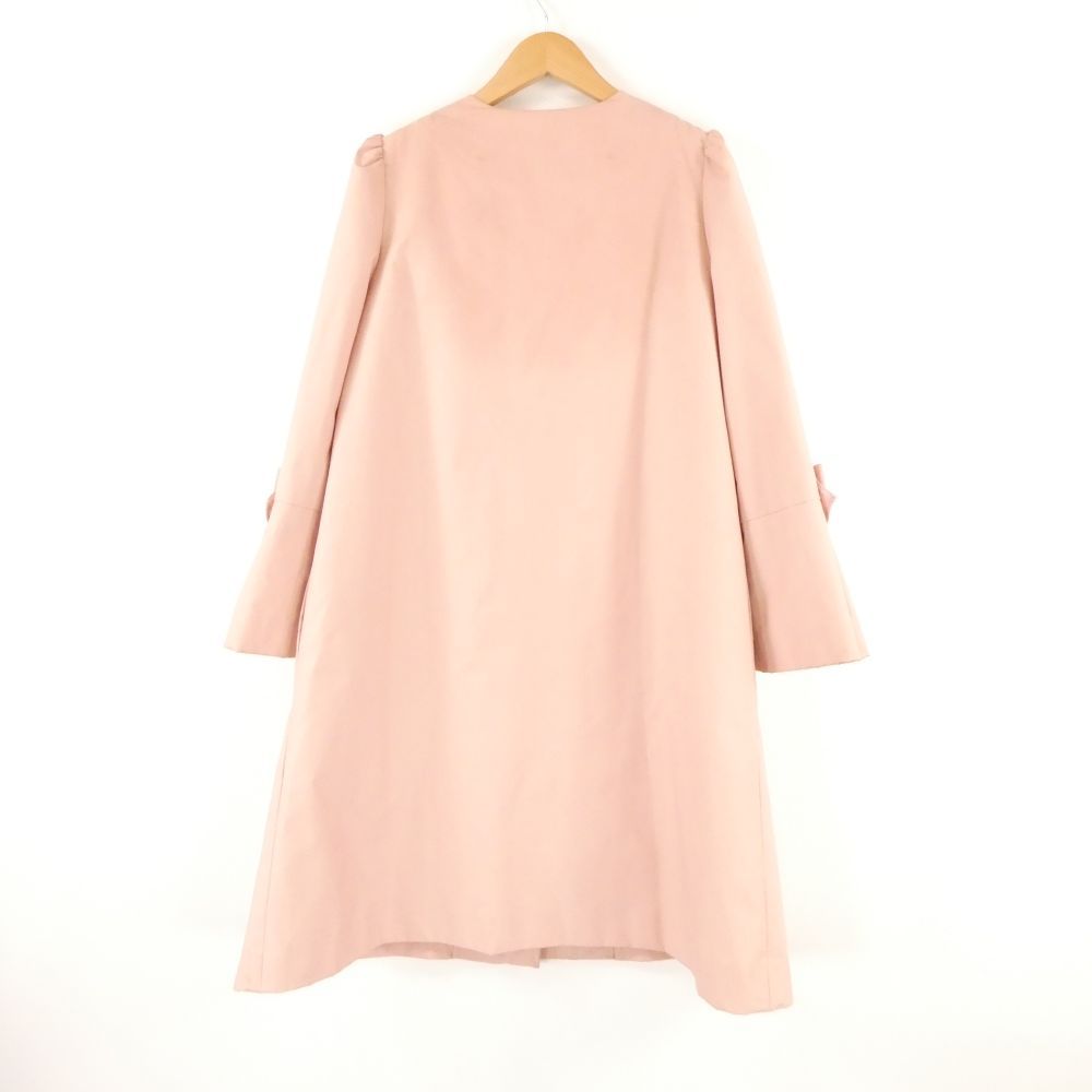 M S GRACY エムズグレイシー ノー コート 38 ポリエステル 長袖 リボン レディース