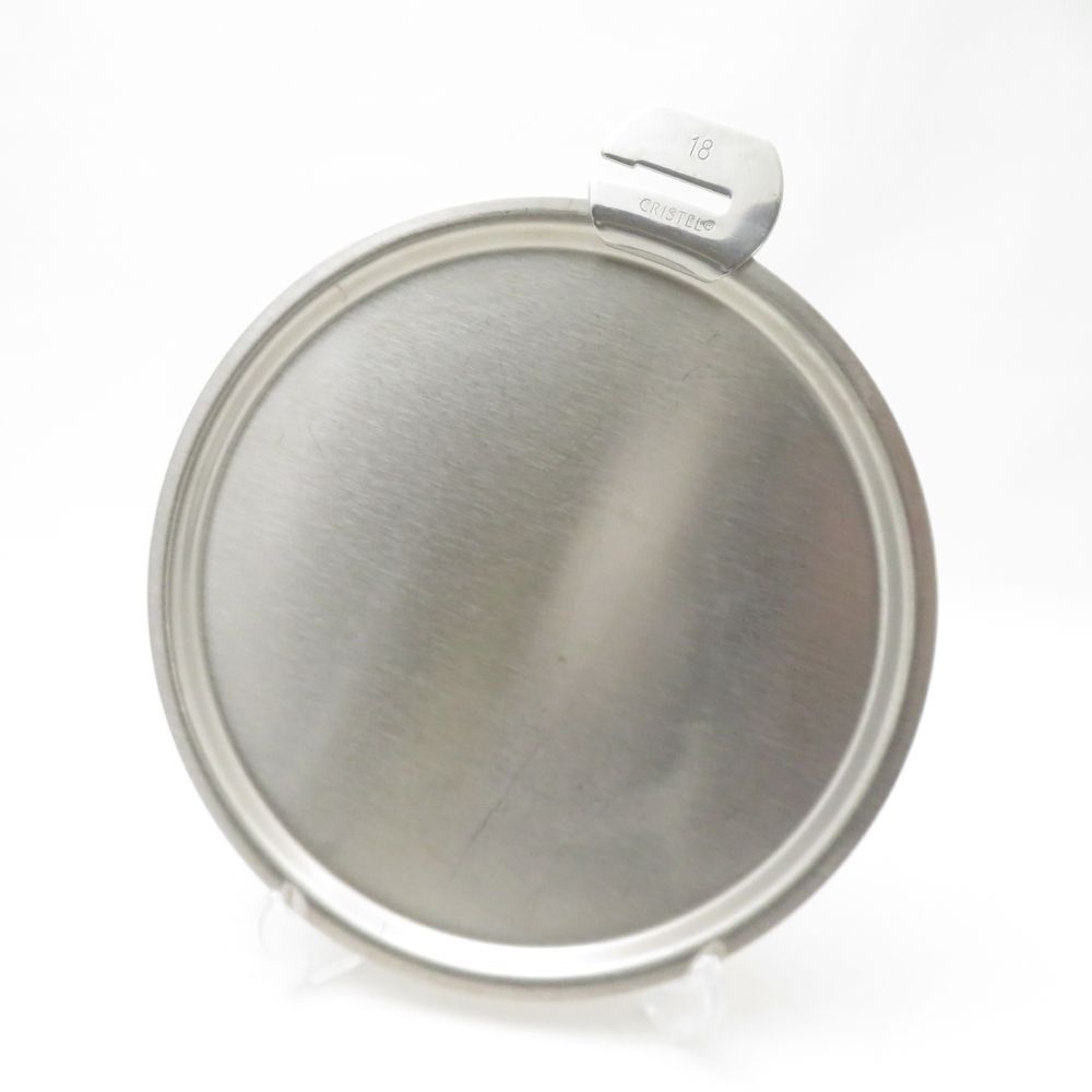 CRISTEL クリステル ステンレスフラットふたのみ 18 cm 蓋 廃盤 チェリーテラス