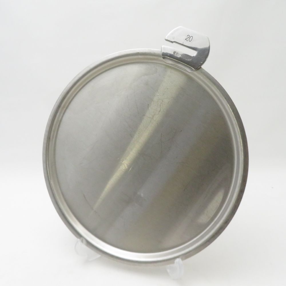 CRISTEL クリステル ステンレスフラットふたのみ 20cm 蓋 廃盤 希少