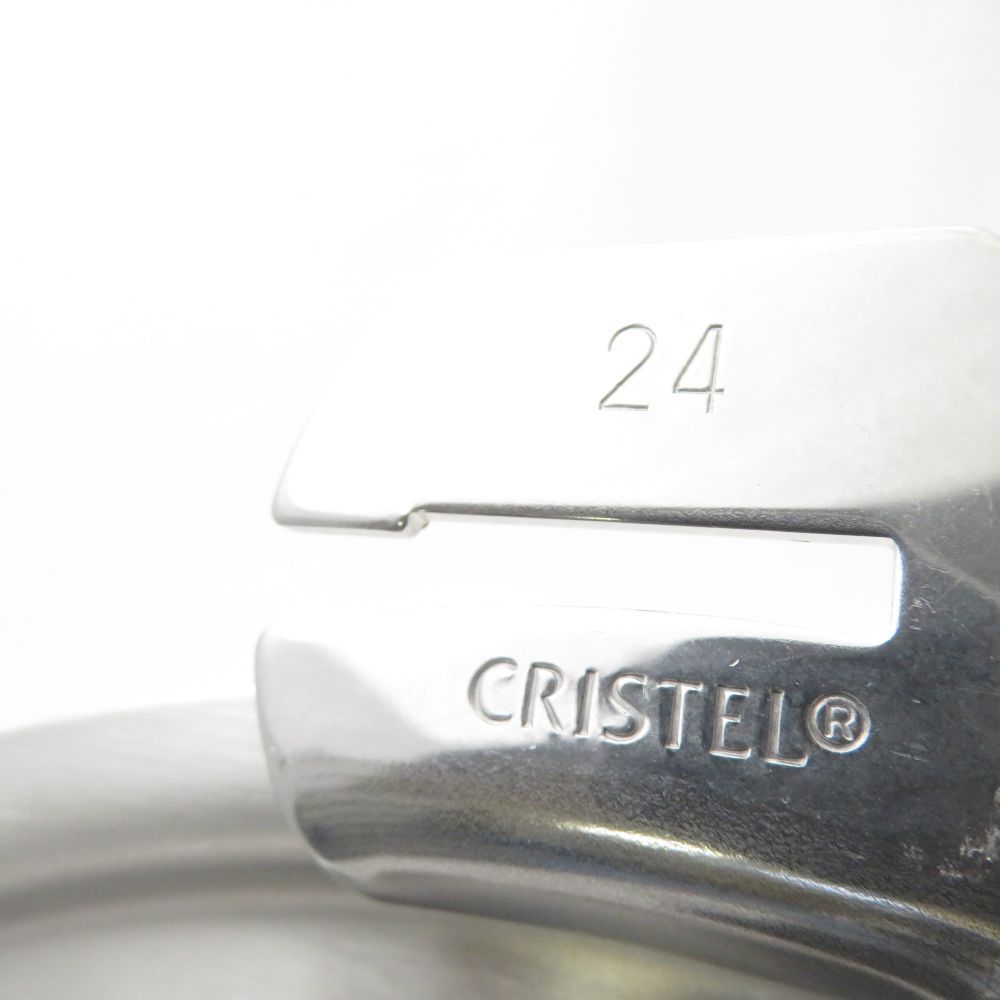CRISTEL クリステル ステンレスフラットふたのみ 24cm 蓋 廃盤 希少