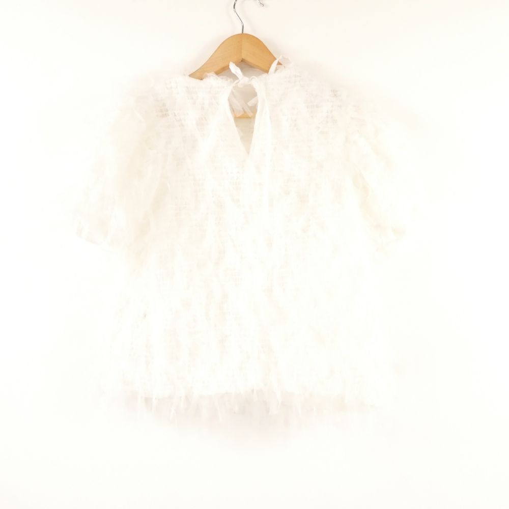 SEVEN TEN by miho kawahito セブンテン バイ ミホカワヒト 8 S 109 フリンジチュールトップス F ポリエステル ポリウレタン 半袖 レディース