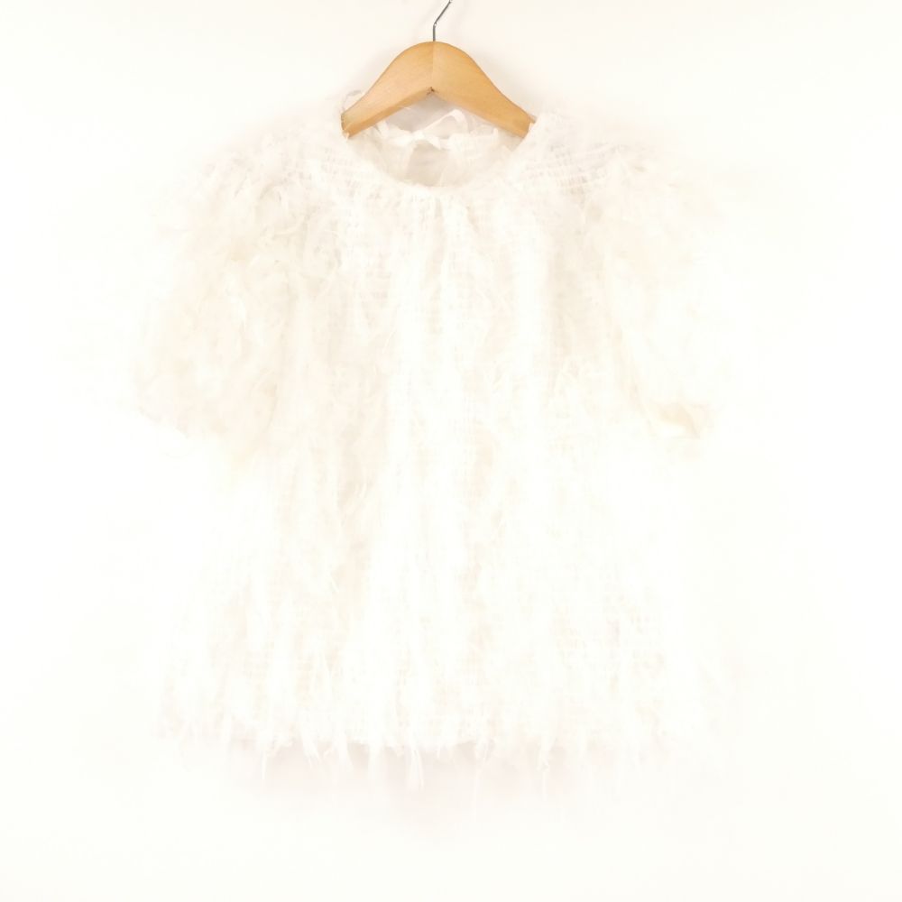 SEVEN TEN by miho kawahito セブンテン バイ ミホカワヒト 8 S 109 フリンジチュールトップス F ポリエステル ポリウレタン 半袖 レディース