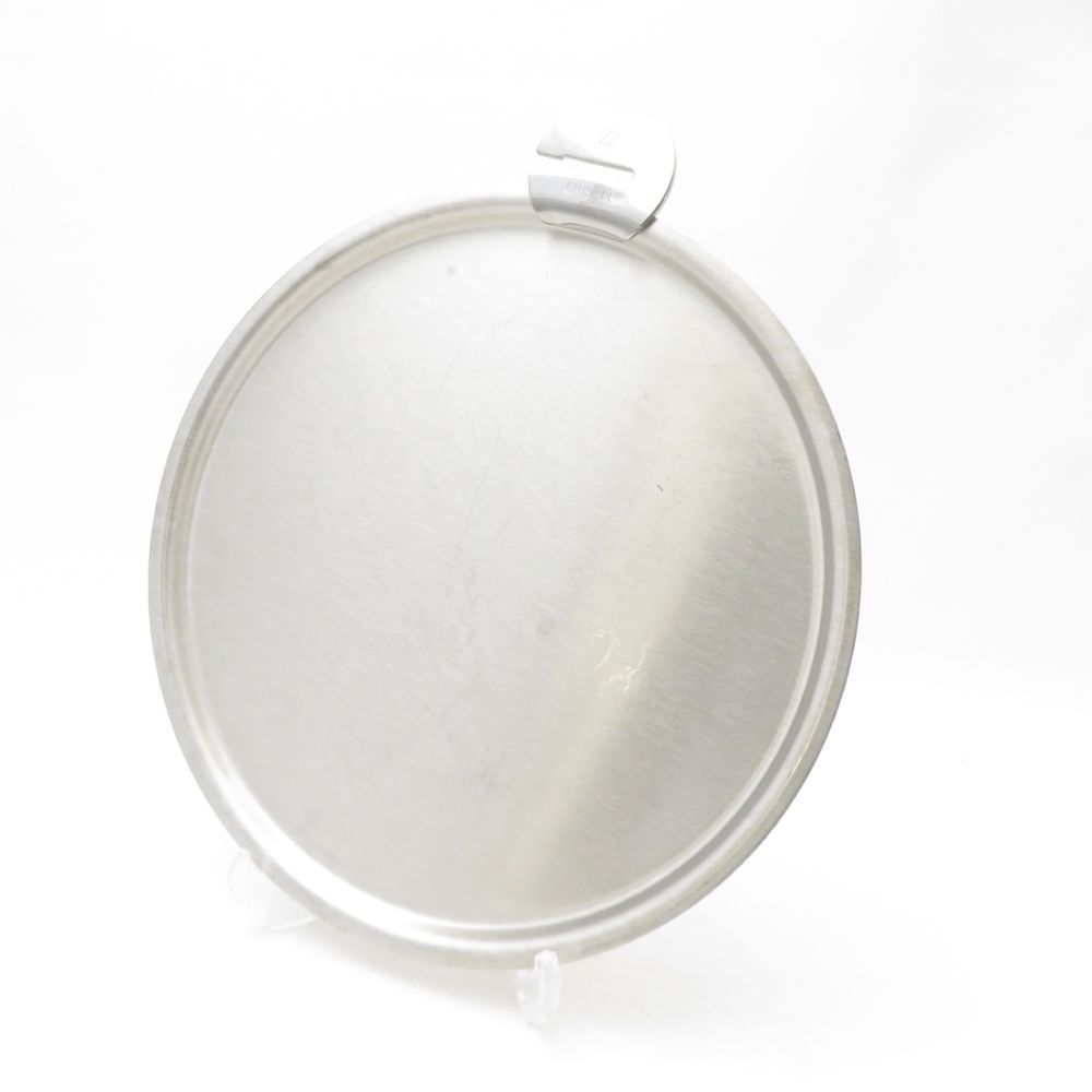 CRISTEL クリステル ステンレスフラットふたのみ 22cm 蓋 廃盤 希少