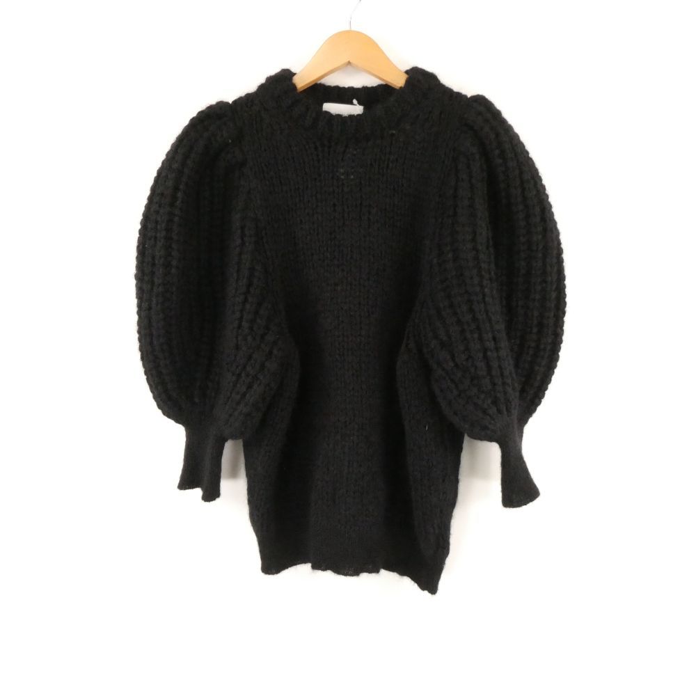 SEVEN TEN by miho kawahito セブンテン バイ ミホカワヒト 6 A 202 ニット M モヘヤ ナイロン 五分丈 レディース