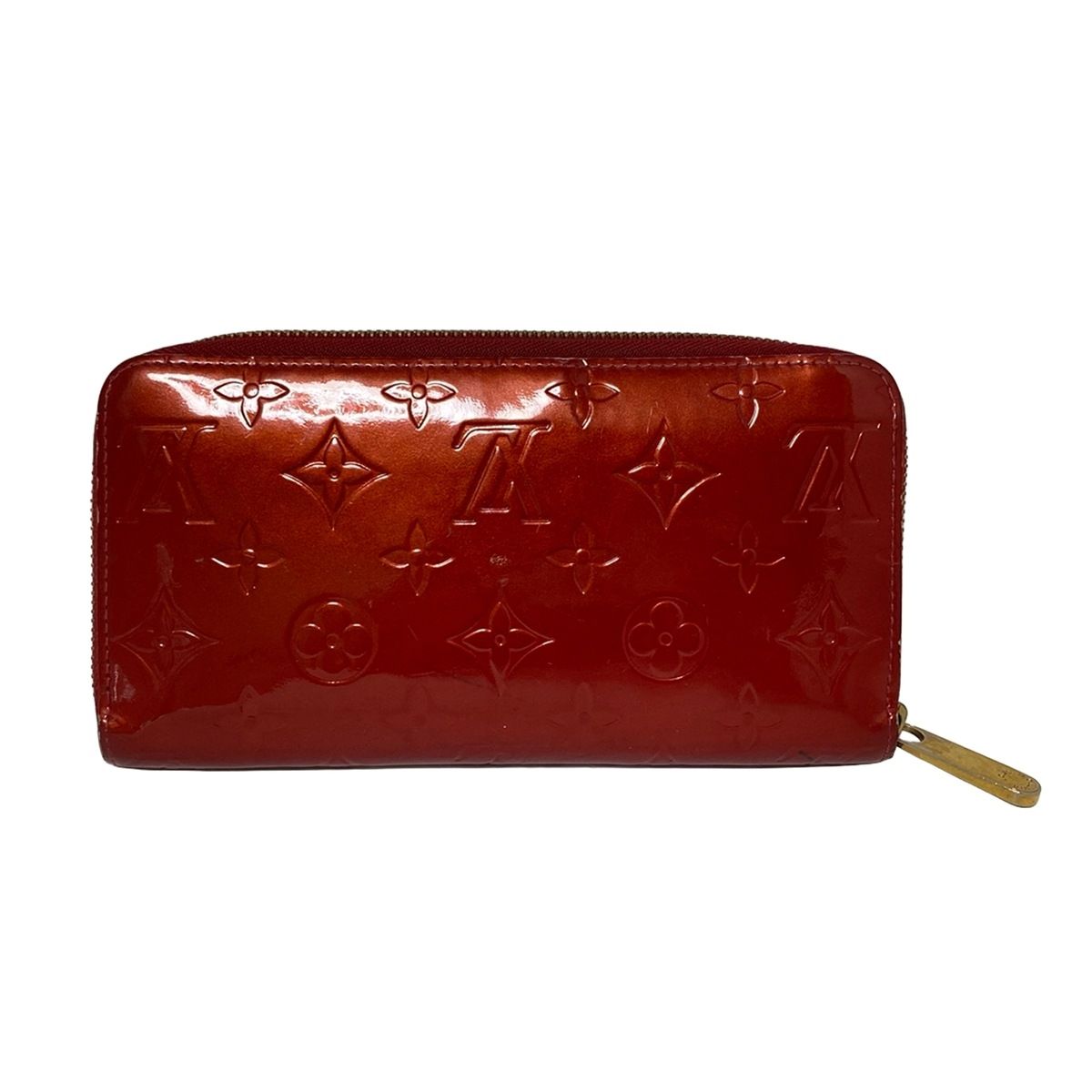 LOUIS VUITTON ルイヴィトン 長財布 モノグラムヴェルニ ジッピーウォレット M 91981 ポムダムール レザー