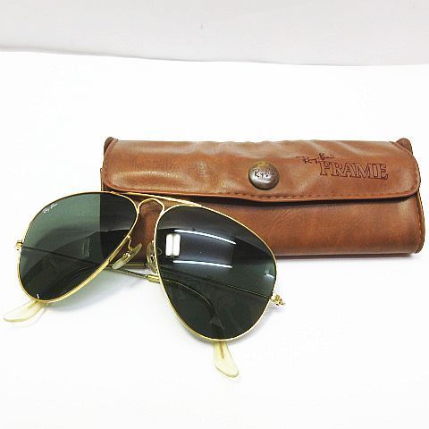 ヴィンテージ Ray-Ban レイバン ティアドロップ サングラス B-L アビエーター ボシュロム ケース付き メンズ E 464 MF