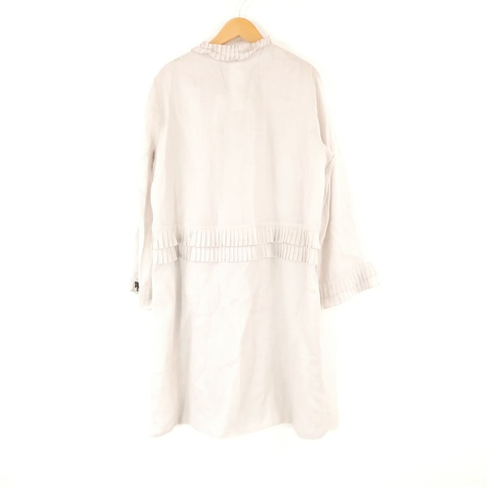 美品 Smaxmara エスマックスマーラ シャツワンピース 40(M) 麻 長袖