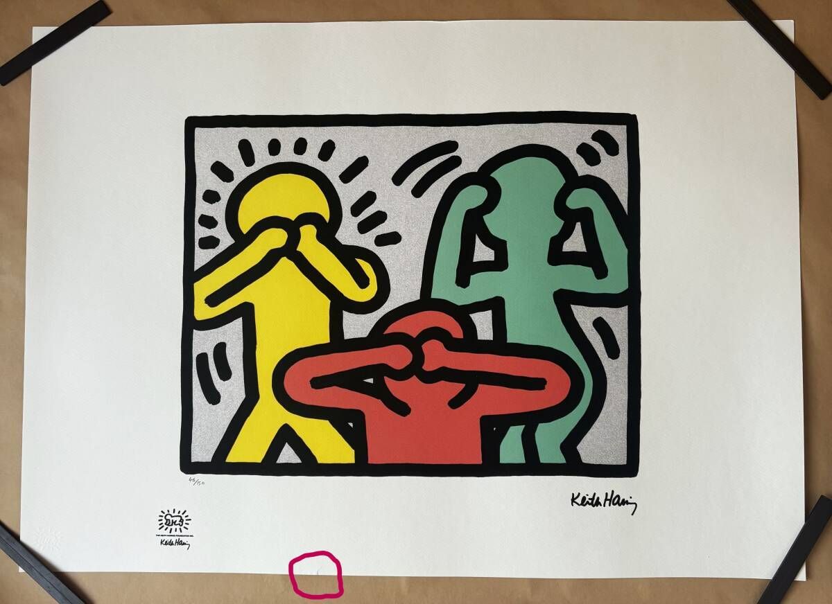 レア物】Keith Haring（キース・ヘリング）「Pop Shop III」 サイン