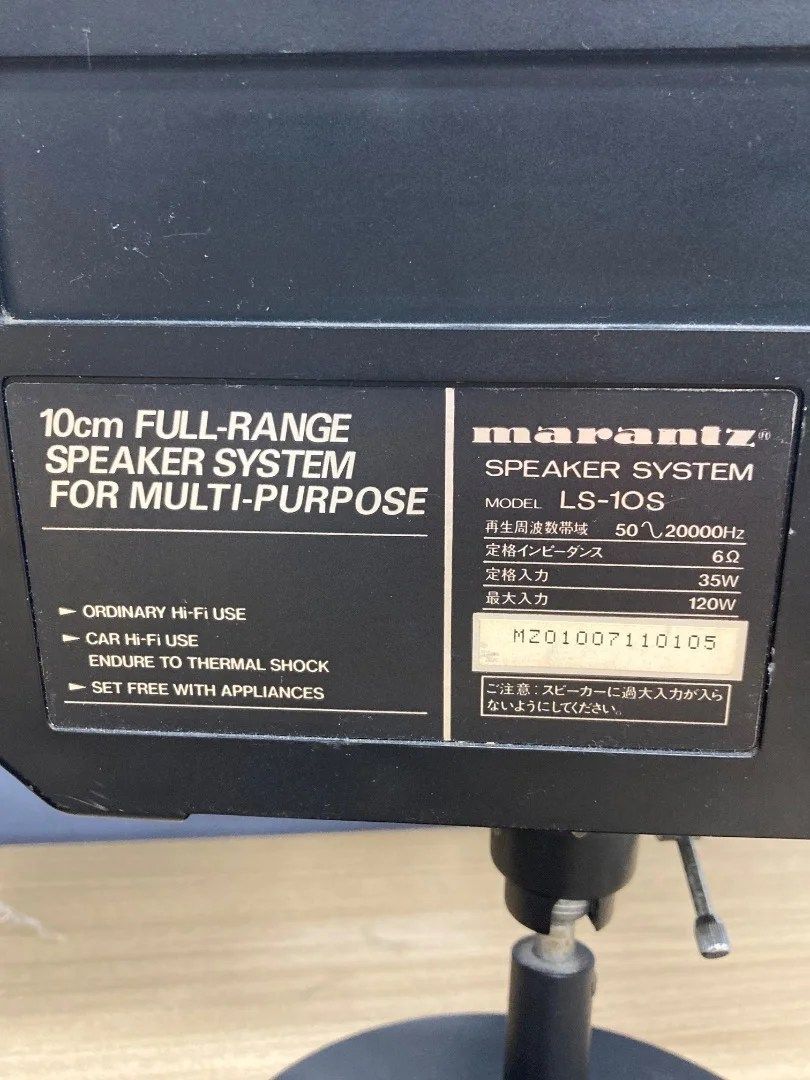 Marantz ペアスピーカー LS-10S ブラック 黒 - メルカリ