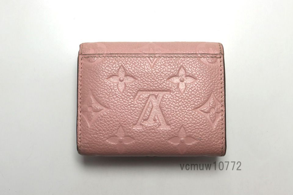 RFIDタグ近年 美 LOUIS VUITTON モノグラムアンプラント ポルトフォイユゾエ レザー 3つ折り財布 ルイヴィトン 1113 tm 6044746