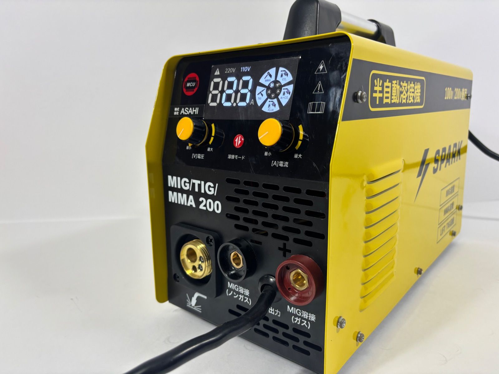 新品】溶接機 初心者向け 上位モデル 半自動溶接機 MIG200 最大出力 