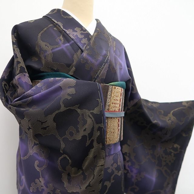 ❁tomihisa❁ ２点セット 落款 作家物 今そこにある独創 着物に息づく創作のこころ 着物 お召 長襦袢 7421 小紋 着物 着物 浴衣