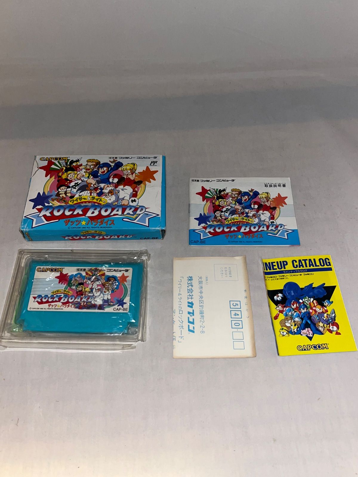 ハガキ チラシ付 ワイリー＆ライトのロックボード ファミコン