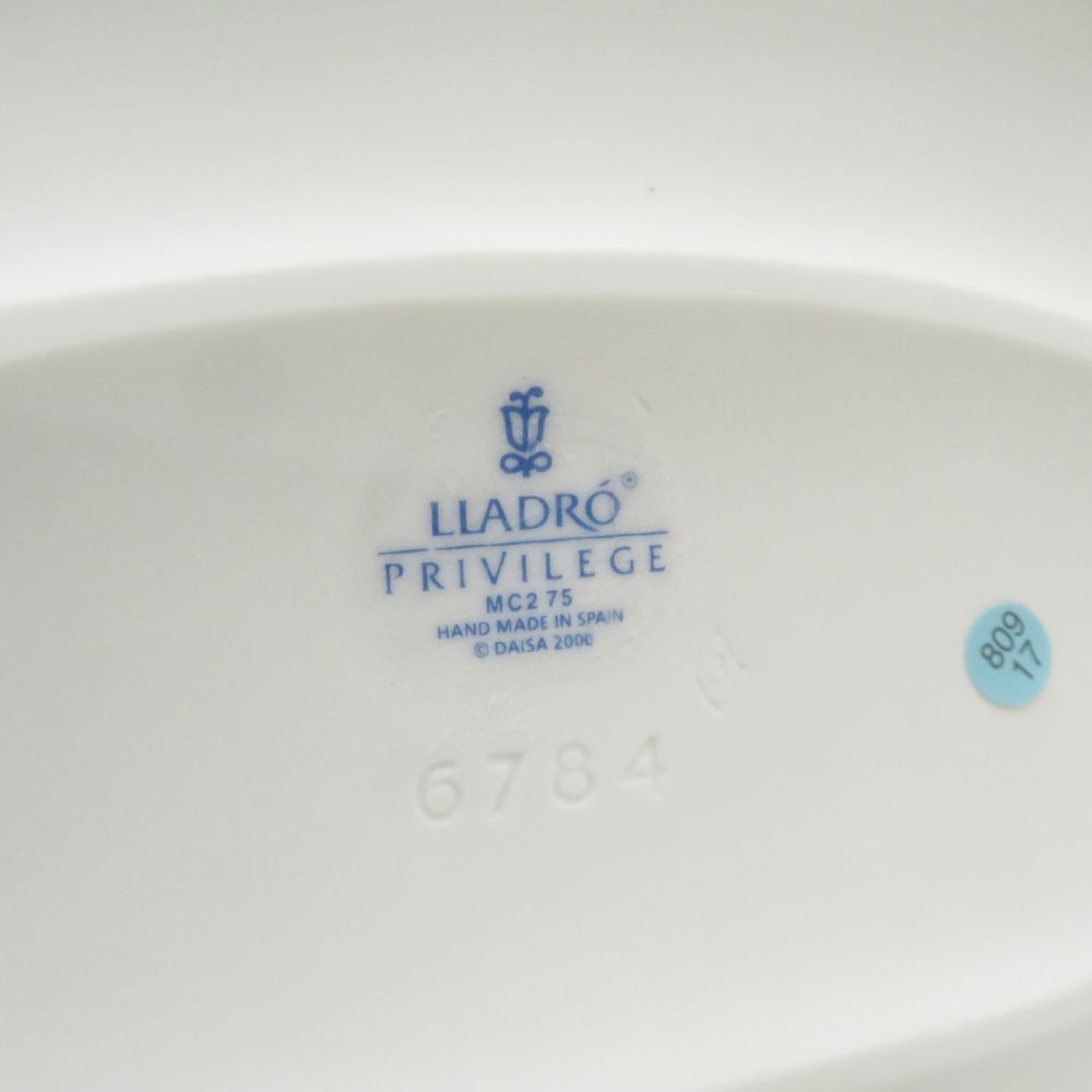  LLADRO リヤドロ 6784 仔犬たちの行進 フィギュリン 陶器人形 置物 少女 散歩 SC9863Z はさみ収納 置物 インテリア小物