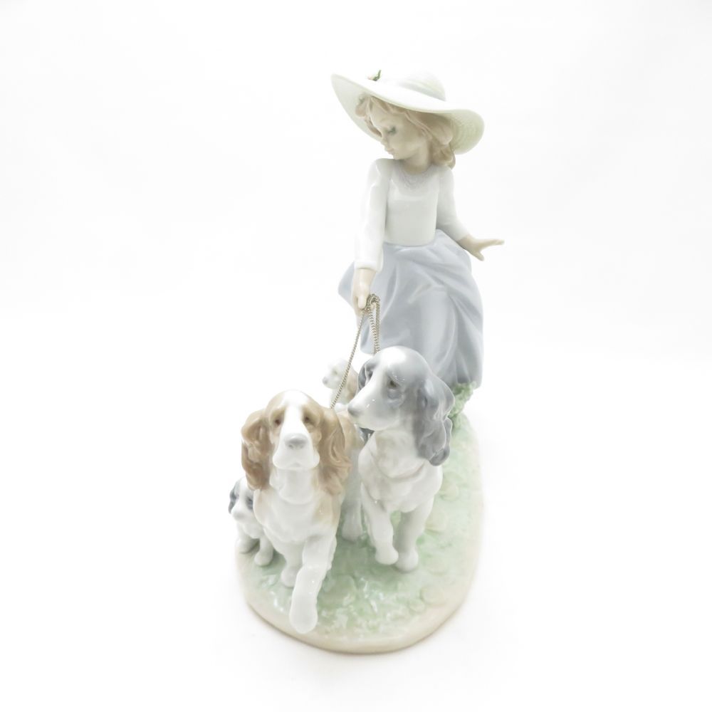 美品 LLADRO リヤドロ 6784 仔犬たちの行進 フィギュリン 陶器人形