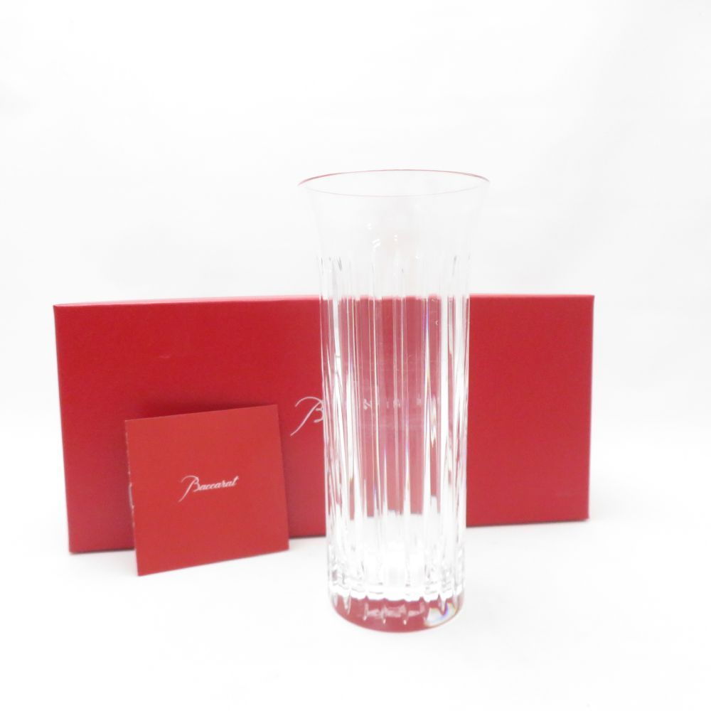 Baccarat バカラ フローラ ビゾー 花瓶 高18cm フラワーベース 花びん