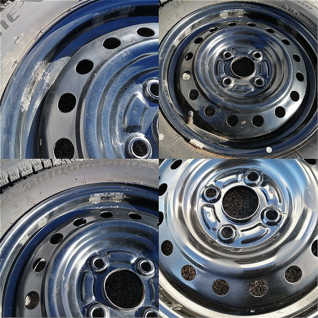  14インチ スタッドレス 155 65 R 14 BS VRX 2 ダイハツ系 鉄ホイール 14インチ タイヤ ホイールセット