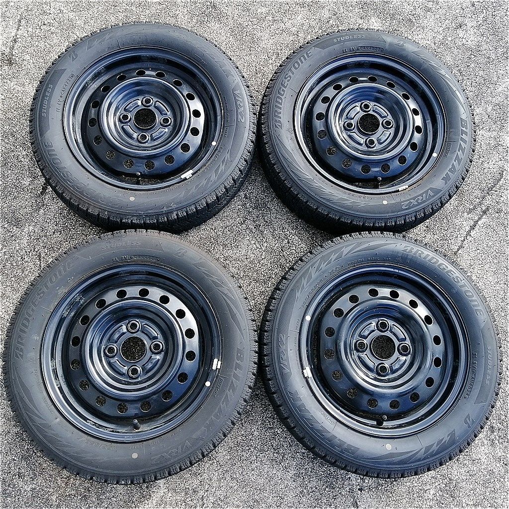 14インチ スタッドレス 155 65 R 14 BS VRX 2 ダイハツ系 鉄ホイール