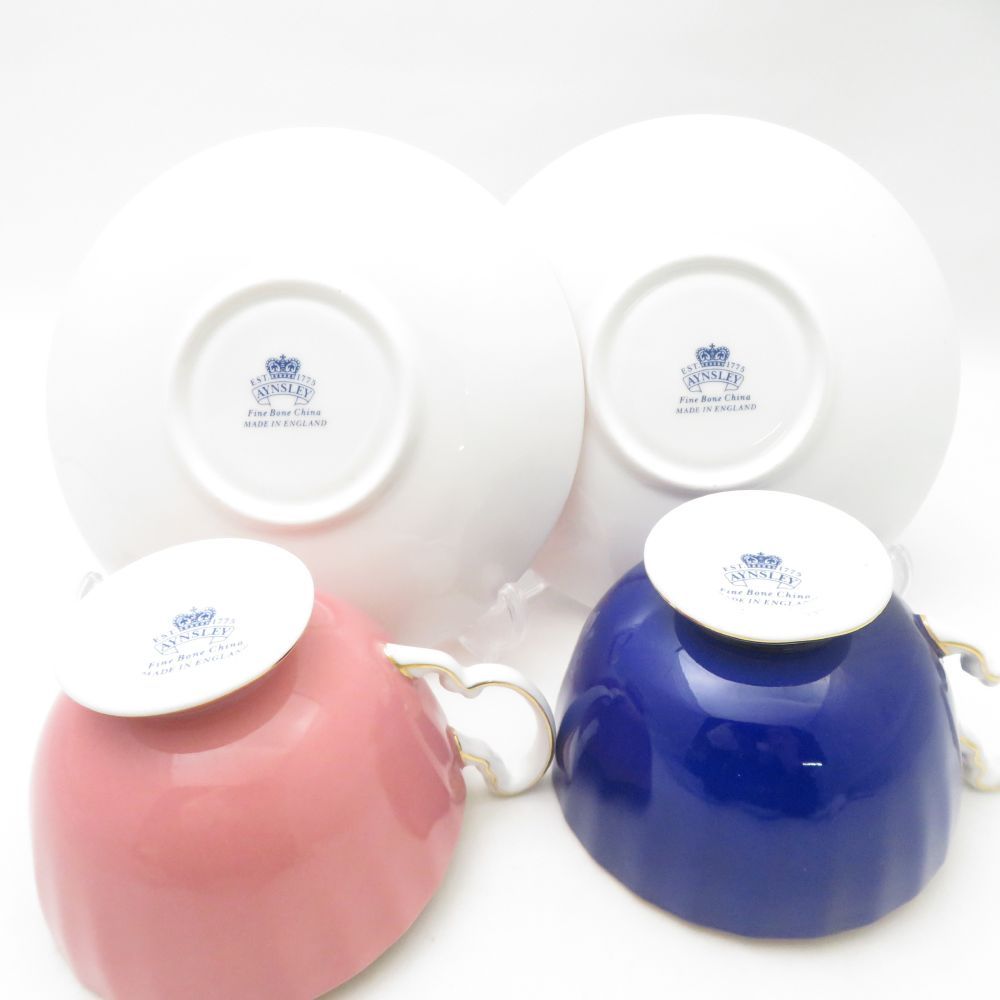 Aynsley エインズレイ コテージガーデン ティーカップ＆ソーサー 2客